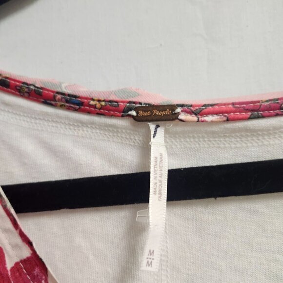 Free People Pick Your Scarf Maxi-Tee Womens Size Medium Pink Multi New - Picture 6 of 10